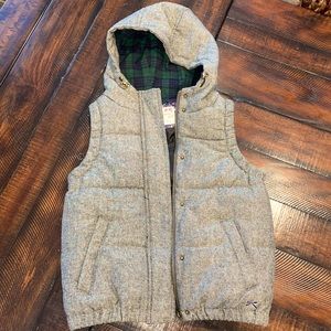 Tommy Girl Tweed Puff Vest Medium